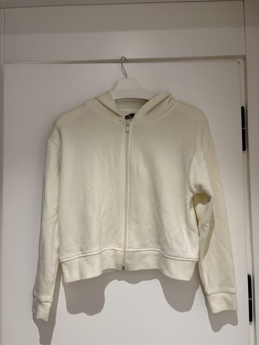 Бял спортен плетен компелкт Zara, размер С