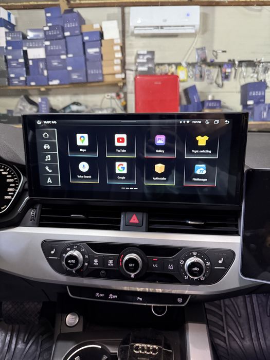 Navigatie Android A4 A5 B9 Ecran 2K Carplay , Android Auto + Camera