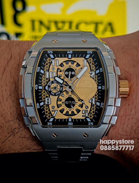 INVICTA Racing Champions Silver 47 mm, Инвикта нов ръчен часовник