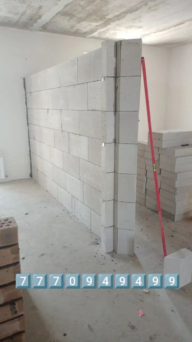 Караганда.Каменщик.Перегородка