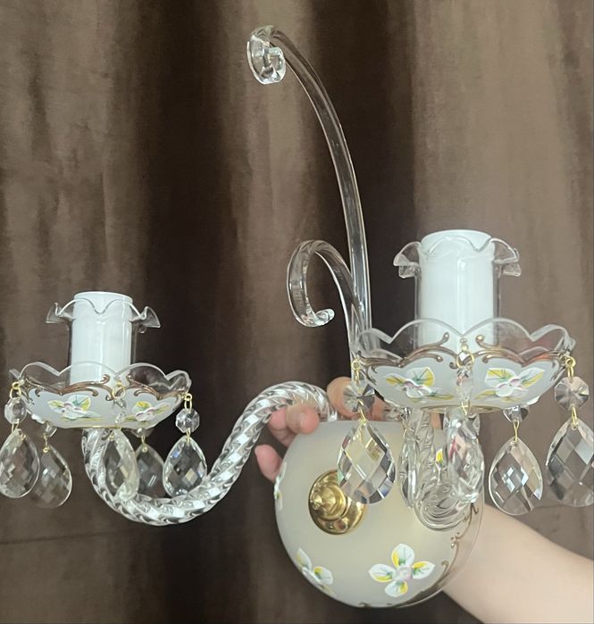 Люстры хрустальные. Чехия. 5,6,8,10,12рожковые