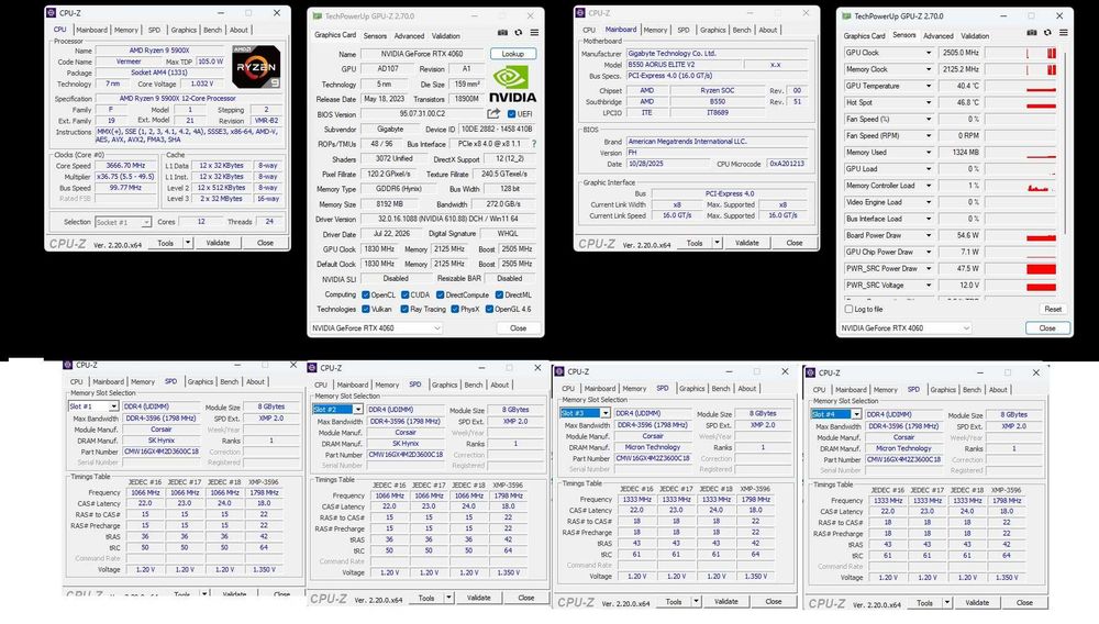 PC Gaming / Workstation Ryzen 9 5900X + RTX 4060 + 32 GB RAM