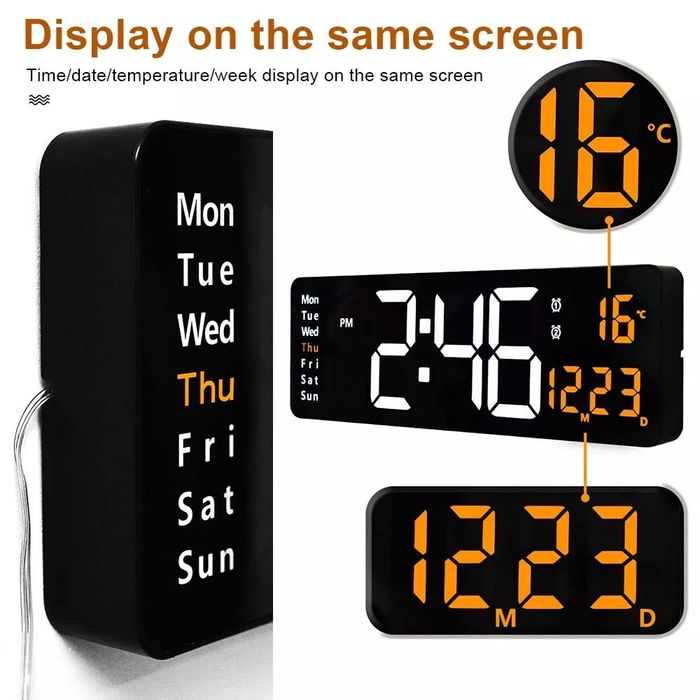 Электронный часы с пультом управлением модель 6629