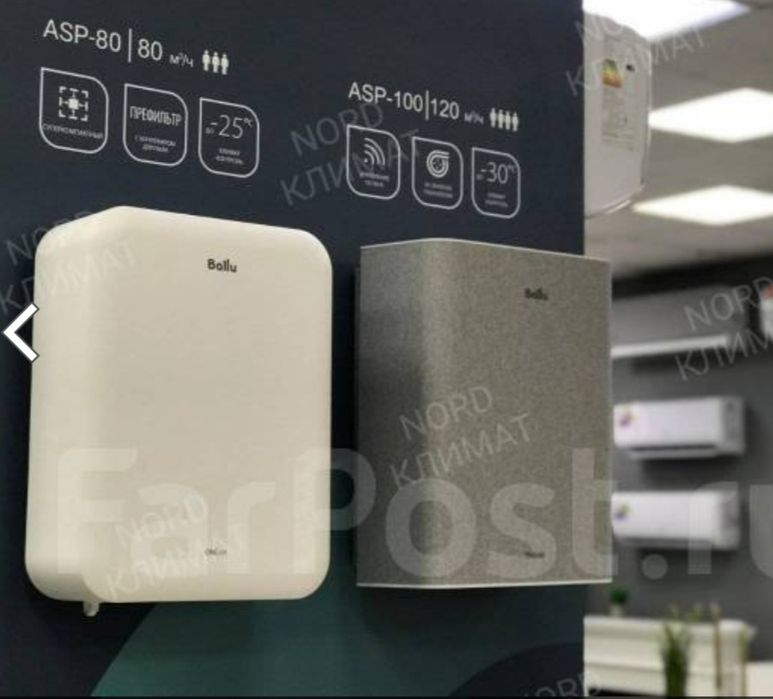 Ballu ONEAIR asp-80 приточный очиститель