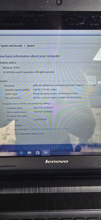 Laptop Lenovo G505s