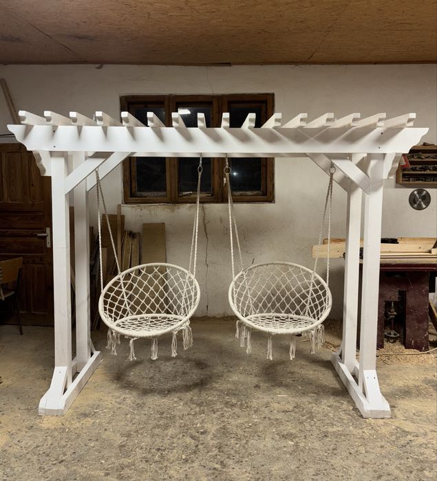 Pergola cu 2 leagăne