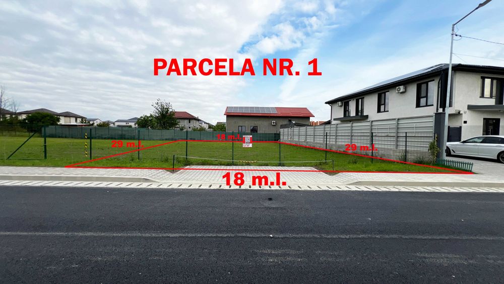 Teren Safirului Bragadiru 2 Parcele de 524 mp