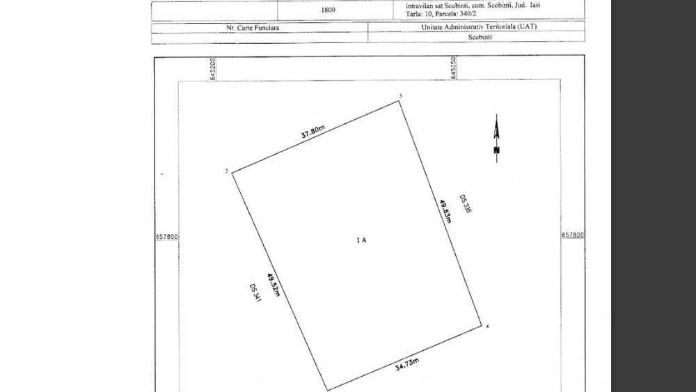 OCAZIE teren PERFECT PLAN – 1.800 mp, acces 2 drumuri lângă E58