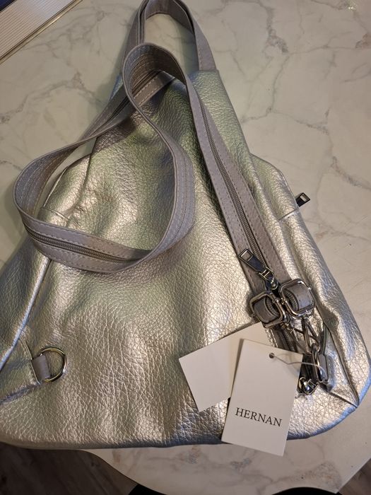 Дамска кожена раница