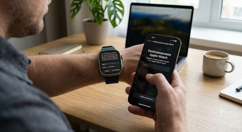 Разблокировка Apple Watch от iCloud