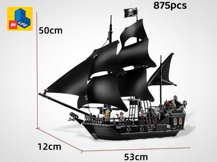 NOU TIP le Go corabie nava Piratii Caraibe The Black Pearl 4184