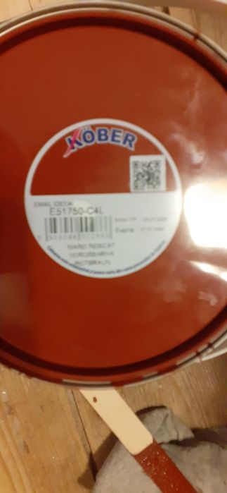 Vopsea email Kober maro roscat superlucios 4 litri + 0.75 litri