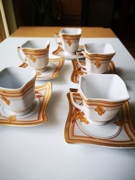 Позлатен комплект за кафе