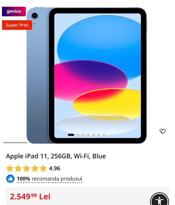 Apple Ipad (A16) wi-fi