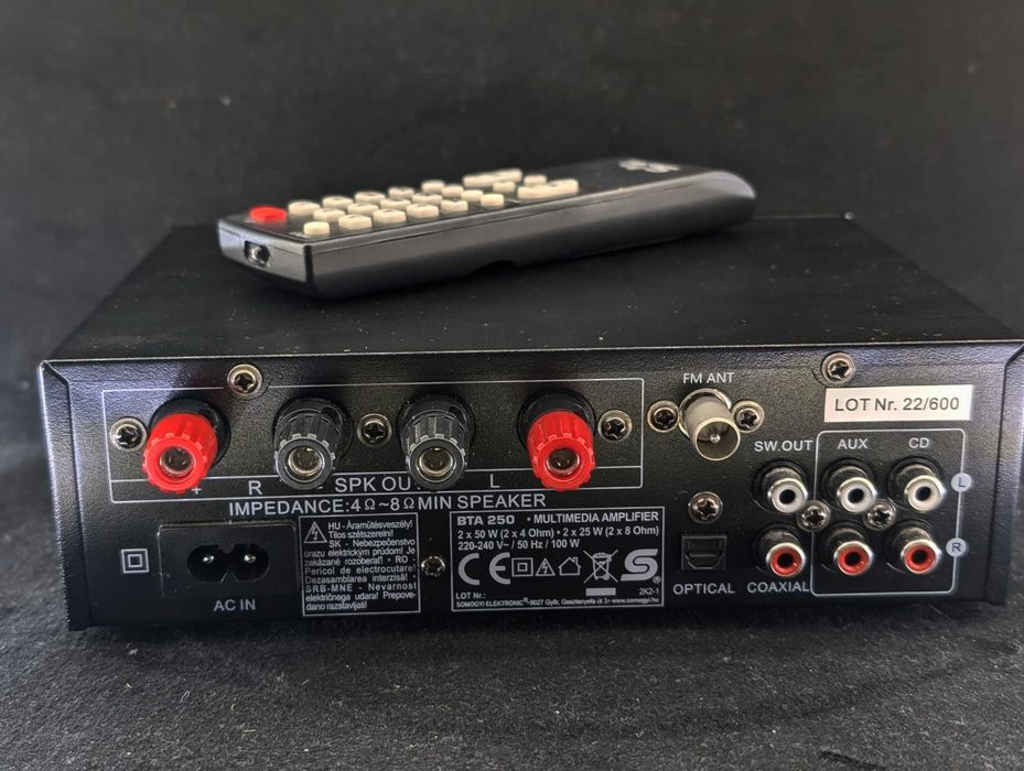 Amplificator Audio Stereo SAL BTA 250, 2x50W, BT-FM-USB