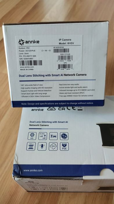 Annke FCD800 - 4K 8MP dual lens, Poe IP camera