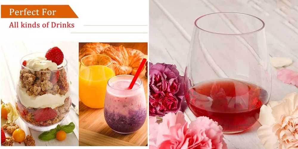 Pahare de vin plastic.4 buc. Nu se sparg. Noi ambalate!