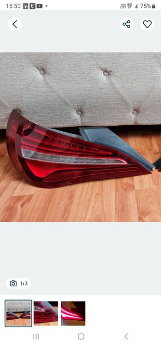 Lampă Triplă stg Stop Led Mercedes Benz CLA C117 facelift