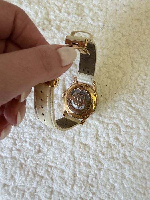 Tissot-Le Locle Automatic White Mother of Pearl Dial Ladies Watch