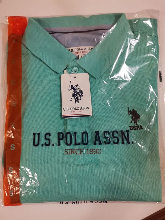 Мъжка тениска  с яка U. S. POLO ASSN.