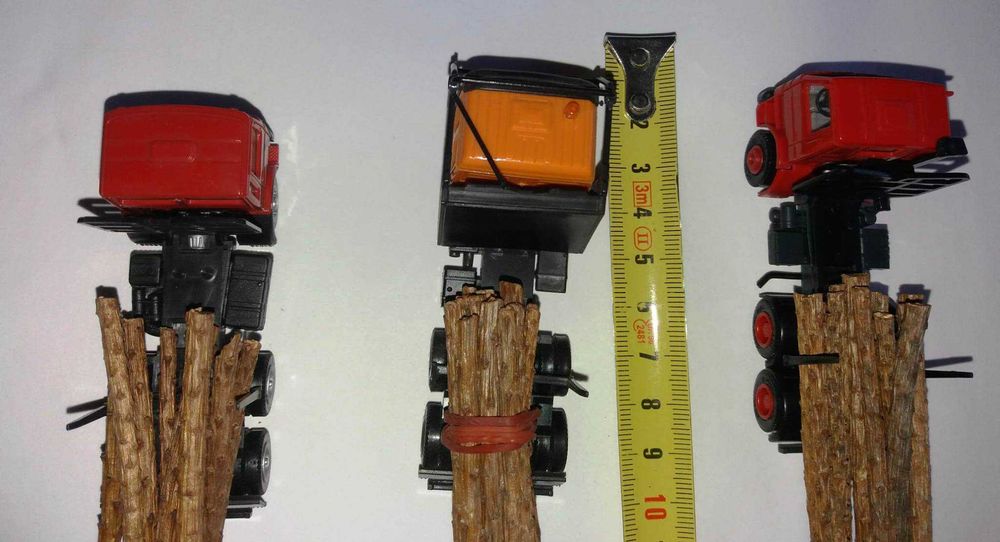 Vand 2 machete cap tractor +peridoc transport busteni,  1:87,Ho,Herpa