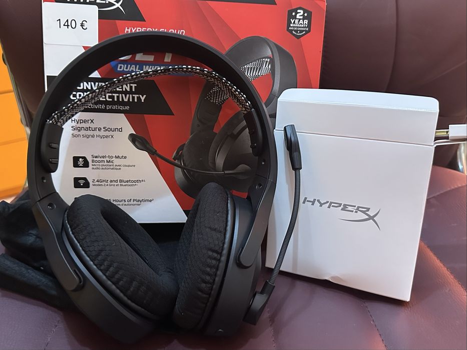 НОВИ БЕЗЖИЧНИ гейминг слушалки HyperX Cloud JET Wireless PC/PS4,5/MAC