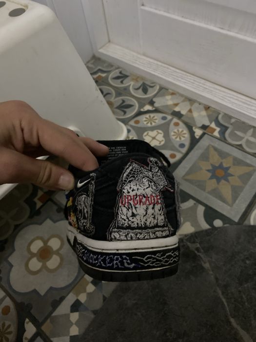 кроссовки Nike x Neckface оригинал (6US размер)