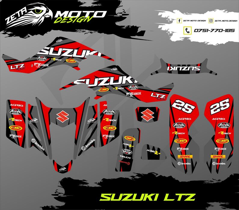 Stickere Atv - Quad Suzuki LTZ 400 400cc si alte modele