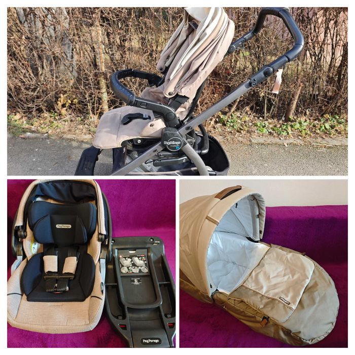 Carucior Peg Perego 3 in 1 + isofix