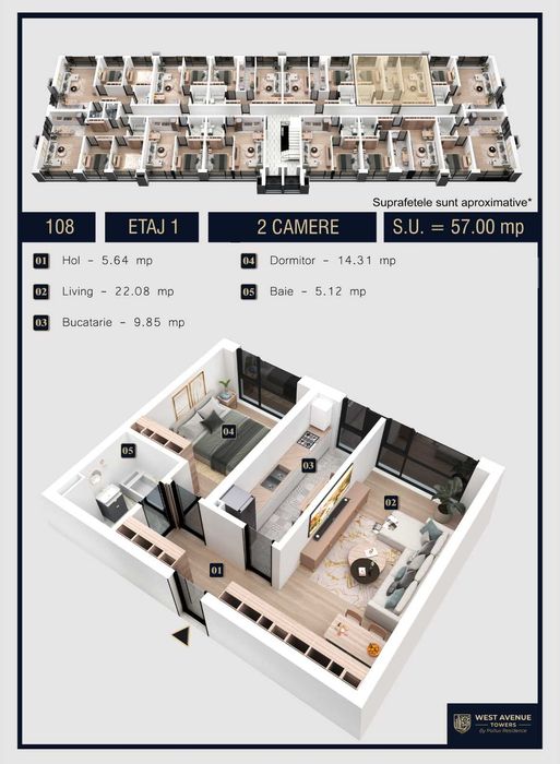 Apartament 2 camere decomandat | Parc privat | Comision 0%