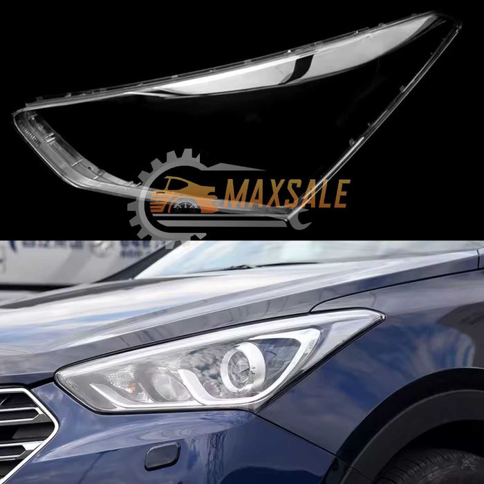 Капаци фарове Hyundai Santafe (17-19) хюндай сантафе стъкло комплект