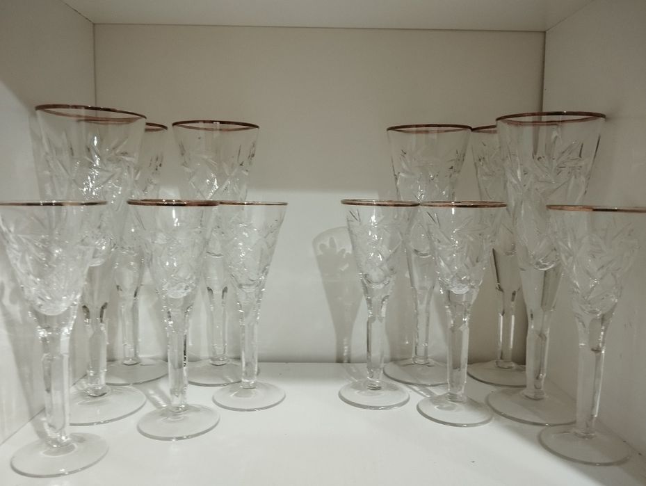 Хрустальные фужеры 12шт.