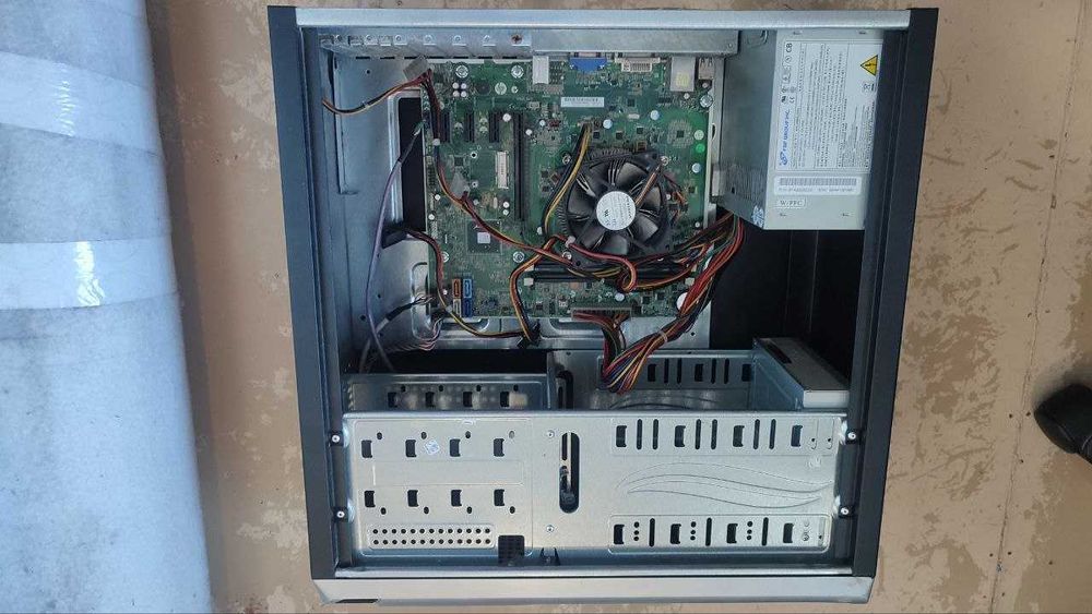 ПК, Компьютер, материнская плата, процессор, блок питания, DVD Привод