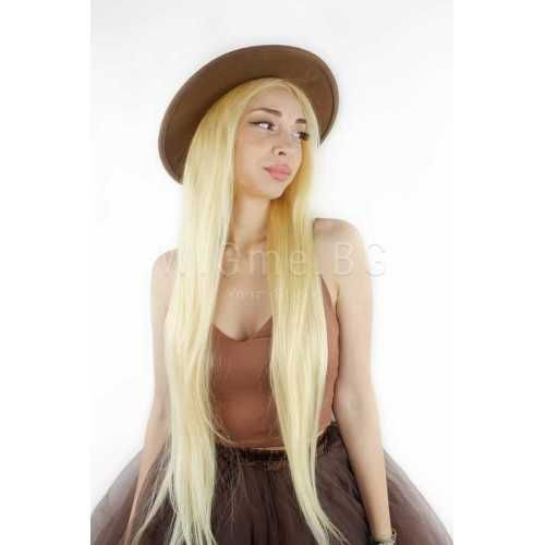 100% естествена Virgin Remy руса лейс фронт перука серия Белисима