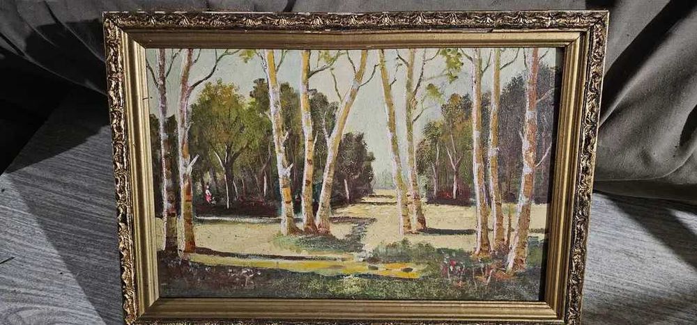 tablou peisaj padure