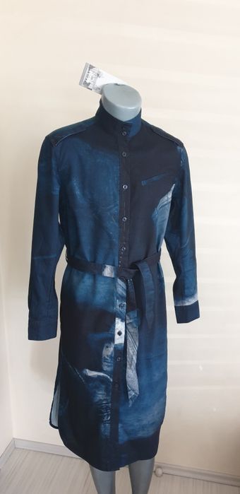 G - Star Lanc Midi Shirt Dress  / S НОВО! ОРИГИНАЛ! Дамска  Рокля!