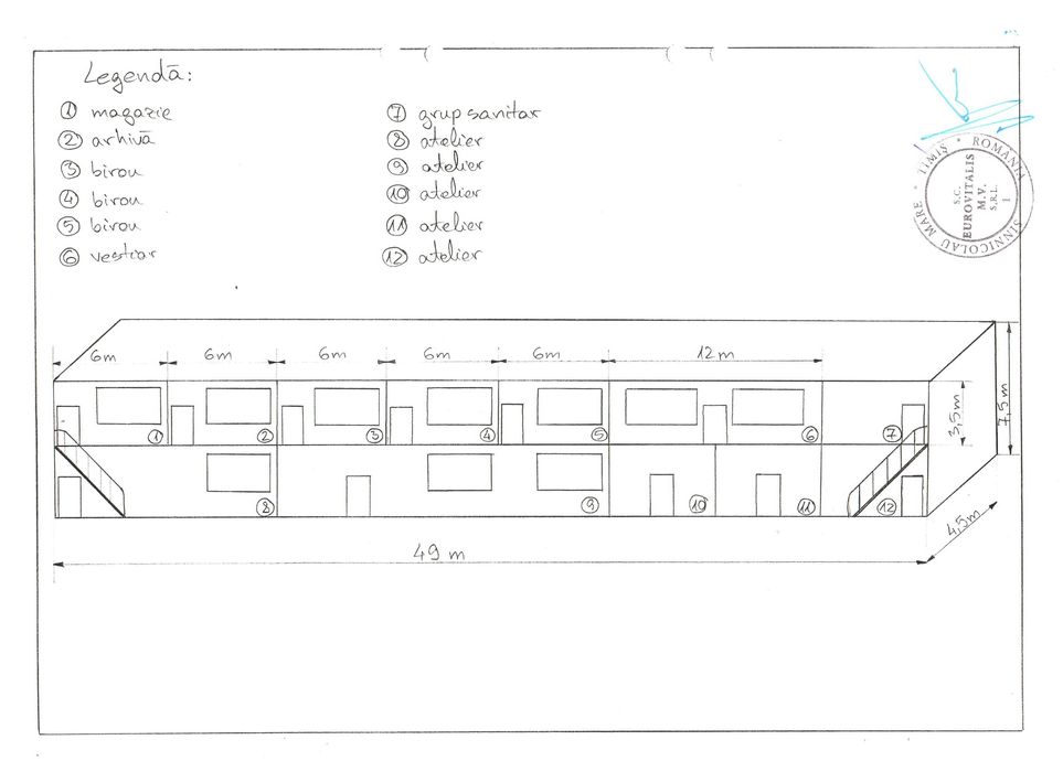 Hală producție și depozitare – 1195 mp – 60 km de Timișoara