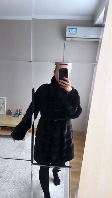 Шуба норка блек лама ( италия )