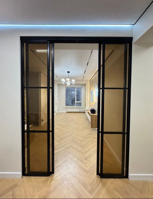 Перегородка (лофт) раздвижные двери