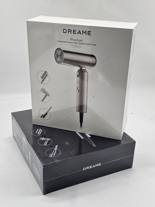Uscător de păr Dreame Pocket  AHD51 titanium gold și space grey