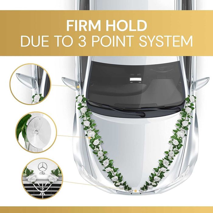 Сватбена декорация за кола