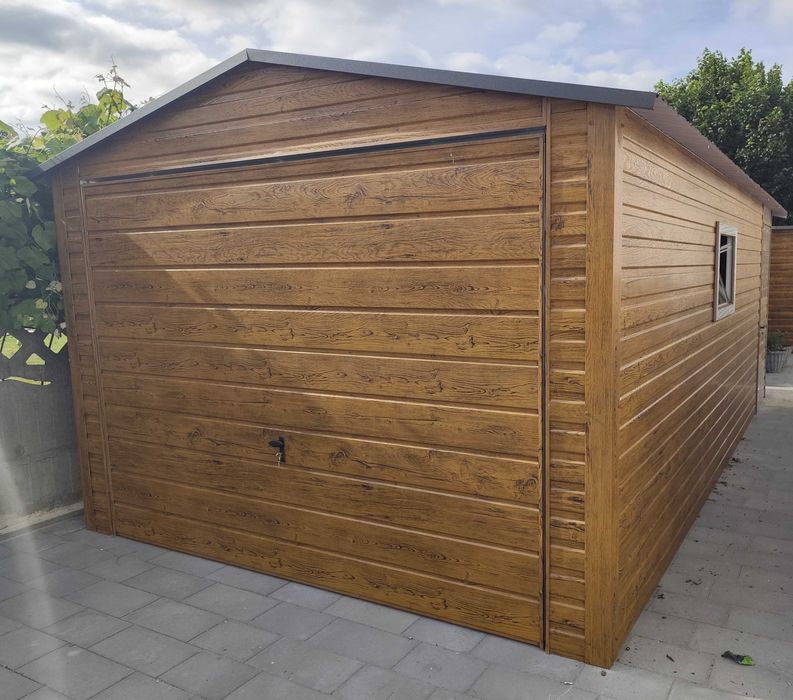 Garaj 3,5 m × 6 m Stejar Auriu  Producător Direct