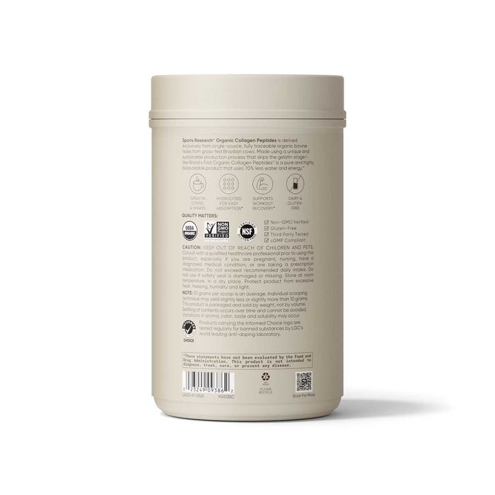 Органический Коллаген Sports Research Collagen 680 грамм