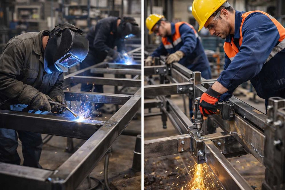 Изготовление и сборка металлоконструкций , все работы по металлу