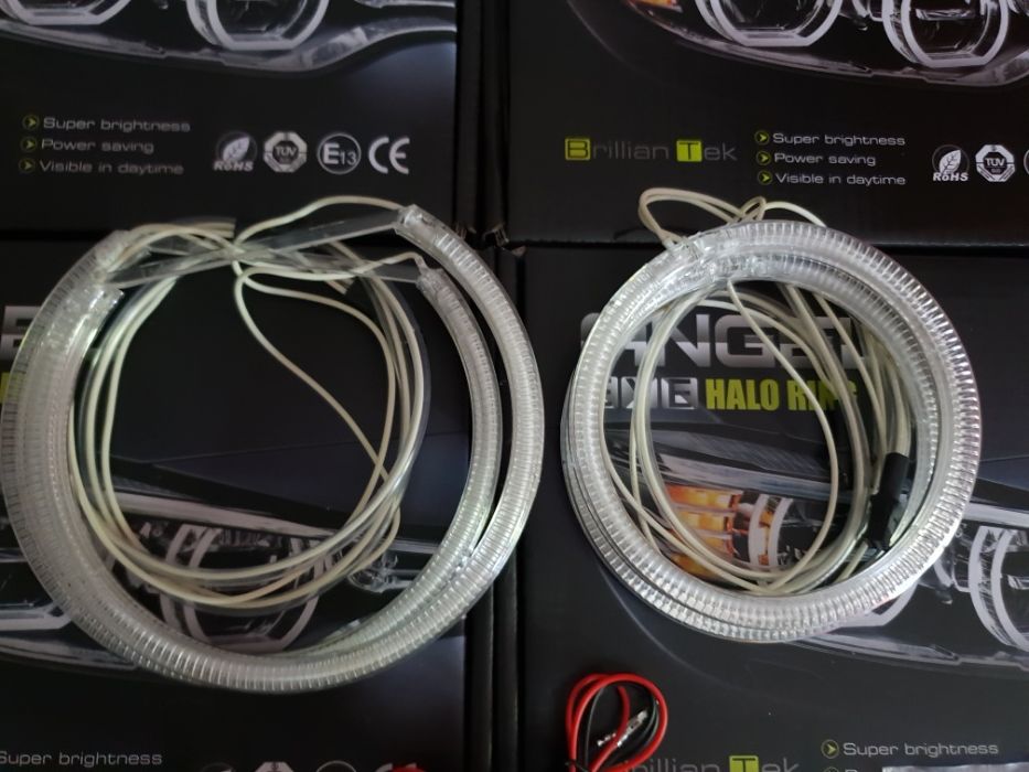 Lupe pentru Far BMW E46 Lupe Bixenon+Xenon Canbus+Inele Angel Eyes