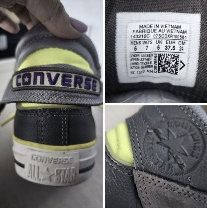 Pantofi sport unisex Converse CT PC Layer Mid piele naturală - 37,5