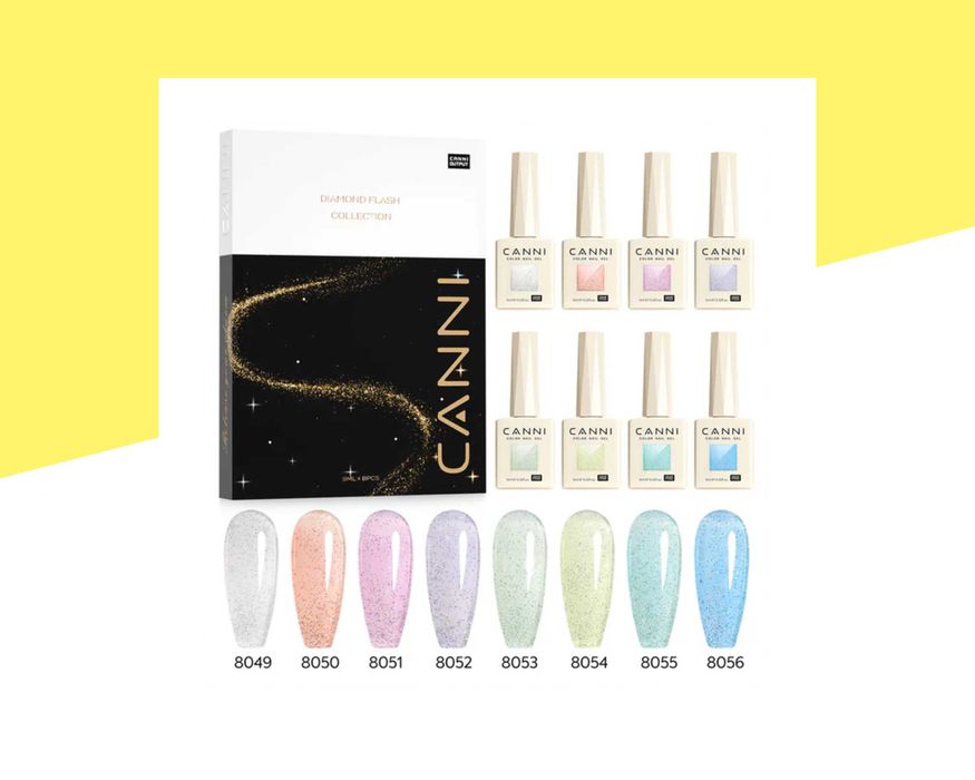 Професионален хипоалергенен гел лак серия „Fairy Glitter“ CANNI – 9 мл