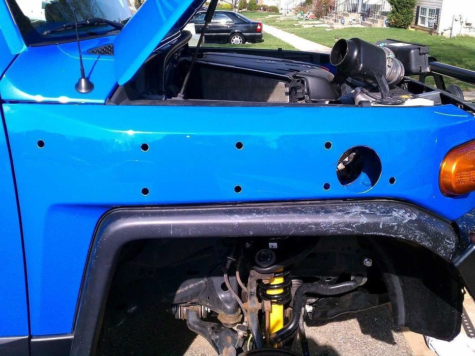 Snorkel Toyota Land Cruiser FJ 4.0 V6 montaj partea dreapta