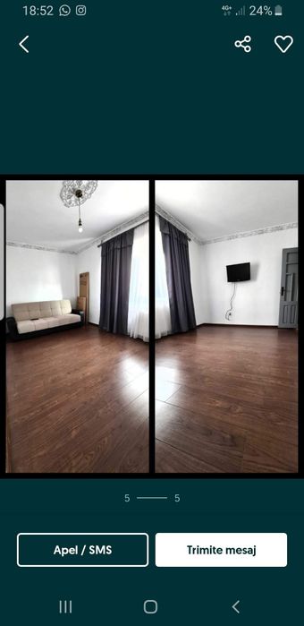 Apartament 3 camere,decomandat,  Bulevardul Unirii – Focșani,  72 m² , Etaj 2 ,Renovat complet, mobilat/utilat
