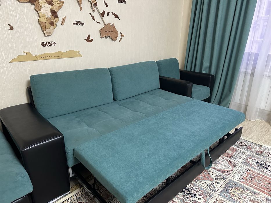 Диван-кровать, кресло березовое